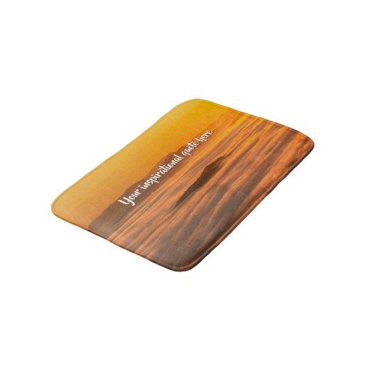 Ihr benutzerdefinierter Text überwindet nebelige L Badematte (Schrägansicht)