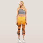 Ihr benutzerdefinierter Text überwindet nebelige L Capri Leggings (Vorderseite)