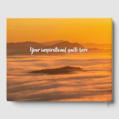 Ihr benutzerdefinierter Text überwindet nebelige L Gästebuch (Rückseite)