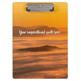 Ihr benutzerdefinierter Text überwindet nebelige L Klemmbrett