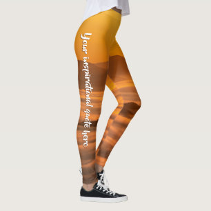 Ihr benutzerdefinierter Text überwindet nebelige L Leggings