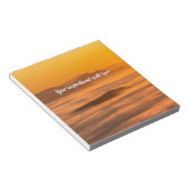 Ihr benutzerdefinierter Text überwindet nebelige L Notizblock (angewinkelt)