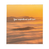 Ihr benutzerdefinierter Text überwindet nebelige L Notizblock (Vorderseite)