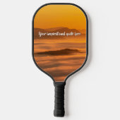 Ihr benutzerdefinierter Text überwindet nebelige L Pickleball Schläger (Rückseite)