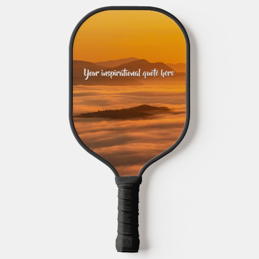 Ihr benutzerdefinierter Text überwindet nebelige L Pickleball Schläger (Rückseite)