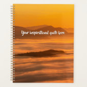 Ihr benutzerdefinierter Text überwindet nebelige L Planer (Vorderseite)