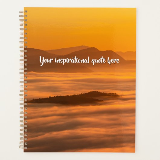 Ihr benutzerdefinierter Text überwindet nebelige L Planer (Vorderseite)