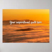 Ihr benutzerdefinierter Text überwindet nebelige L Poster (Vorne)