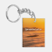 Ihr benutzerdefinierter Text überwindet nebelige L Schlüsselanhänger (Vorderseite links)