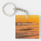 Ihr benutzerdefinierter Text überwindet nebelige L Schlüsselanhänger (Vorderseite)