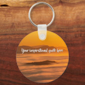 Ihr benutzerdefinierter Text überwindet nebelige L Schlüsselanhänger (Vorderseite)