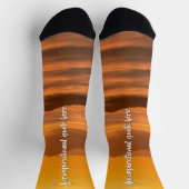 Ihr benutzerdefinierter Text überwindet nebelige L Socken (Oben)