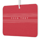 Ihr benutzerdefinierter Text und moderne Streifen  Autolufterfrischer (Links)