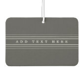 Ihr benutzerdefinierter Text und moderne Streifen Autolufterfrischer (Vorderseite)