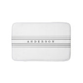 Ihr benutzerdefinierter Text und moderne Streifen Badematte (Vorderseite)