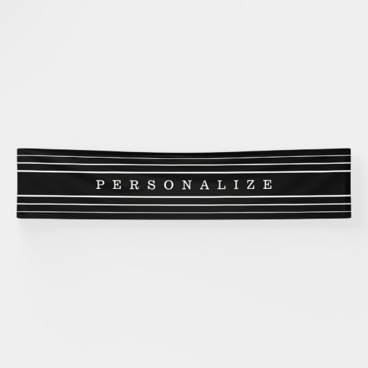 Ihr benutzerdefinierter Text und moderne Streifen Banner (Horizontal)