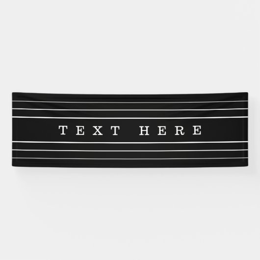 Ihr benutzerdefinierter Text und moderne Streifen Banner (Horizontal)