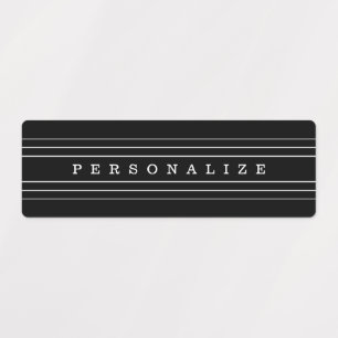 Ihr benutzerdefinierter Text und moderne Streifen  Etiketten