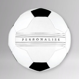 Ihr benutzerdefinierter Text und moderne Streifen Fußball