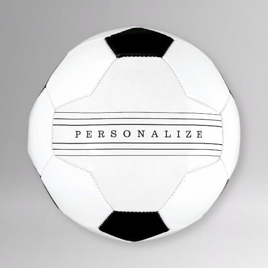 Ihr benutzerdefinierter Text und moderne Streifen Fußball