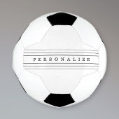 Ihr benutzerdefinierter Text und moderne Streifen Fußball