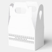 Ihr benutzerdefinierter Text und moderne Streifen Geschenkschachtel (Geöffnet)