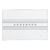 Ihr benutzerdefinierter Text und moderne Streifen  Kissenbezug (Vorderseite-Rechts)