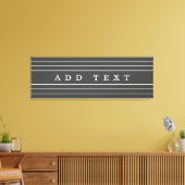 Ihr benutzerdefinierter Text und moderne Streifen Leinwanddruck (Insitu (Wohnzimmer))