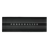 Ihr benutzerdefinierter Text und moderne Streifen Namenschild (Vorderseite)