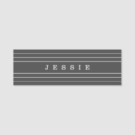 Ihr benutzerdefinierter Text und moderne Streifen  Namensschild