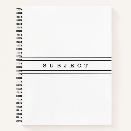 Ihr benutzerdefinierter Text und moderne Streifen Notizblock (Vorderseite)