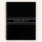 Ihr benutzerdefinierter Text und moderne Streifen Notizblock (Vorderseite)