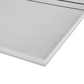 Ihr benutzerdefinierter Text und moderne Streifen Schneidebrett (Ecke)