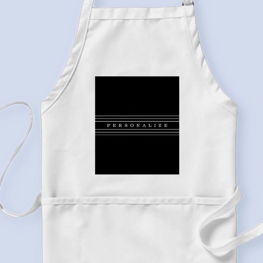 Ihr benutzerdefinierter Text und moderne Streifen  Schürze