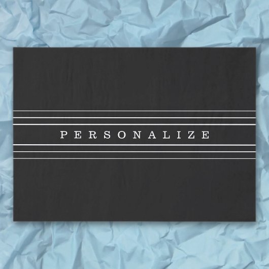 Ihr benutzerdefinierter Text und moderne Streifen  Seidenpapier