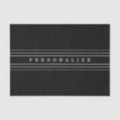 Ihr benutzerdefinierter Text und moderne Streifen Seidenpapier (Vorderseite)