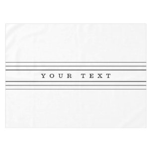 Ihr benutzerdefinierter Text und moderne Streifen  Tischdecke