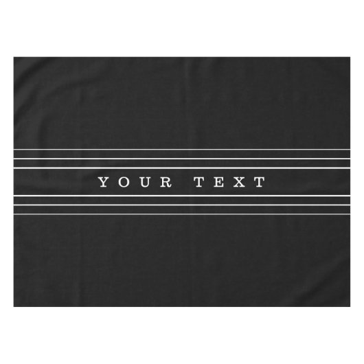 Ihr benutzerdefinierter Text und moderne Streifen Tischdecke (Vorderseite (Horizontal))