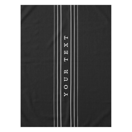 Ihr benutzerdefinierter Text und moderne Streifen Tischdecke (Vorderseite)