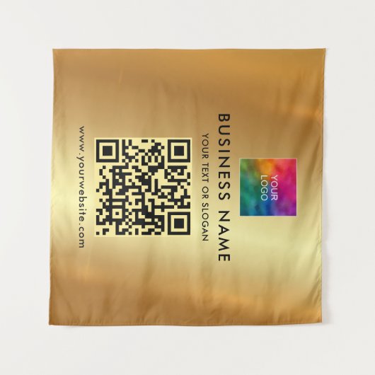 Ihr benutzerdefinierter Text-Upload Firmenlogo Gol Wandteppich (Vorderseite (Horizontal))