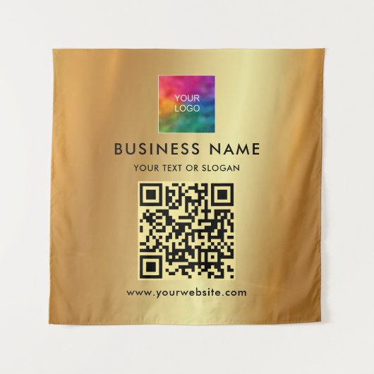 Ihr benutzerdefinierter Text-Upload Firmenlogo Gol Wandteppich (Vorderseite)