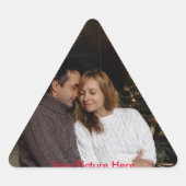 Ihr benutzerdefiniertes Bild Dreieckiger Aufkleber (Vorderseite)