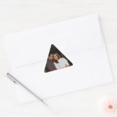 Ihr benutzerdefiniertes Bild Dreieckiger Aufkleber (Umschlag)