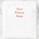 Ihr benutzerdefiniertes Bild Ovaler Aufkleber (Tasche)