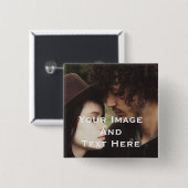 Ihr benutzerdefiniertes Bild und Text Personalisie Button (Vorne & Hinten)
