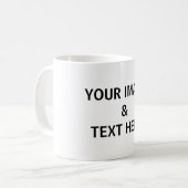 Ihr benutzerdefiniertes Bild und Text Personalisie Kaffeetasse (Vorderseite Links)
