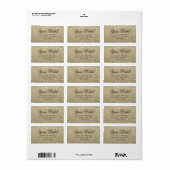 Ihr benutzerdefiniertes Etikett - Fab "Gold Glitze Adressaufkleber (Vorne)