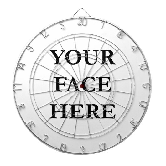 IHR benutzerdefiniertes FACE-Foto Dartscheibe (vorne)