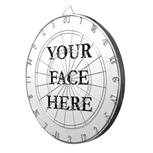 IHR benutzerdefiniertes FACE-Foto Dartscheibe (Vorderseite rechts)