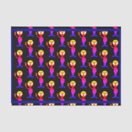 Ihr benutzerdefiniertes Farbzeichen SciFi Rainbow Seidenpapier